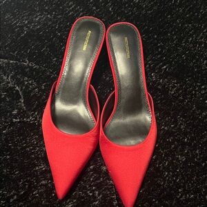 PrettyLittleThing Red Pointed Heels